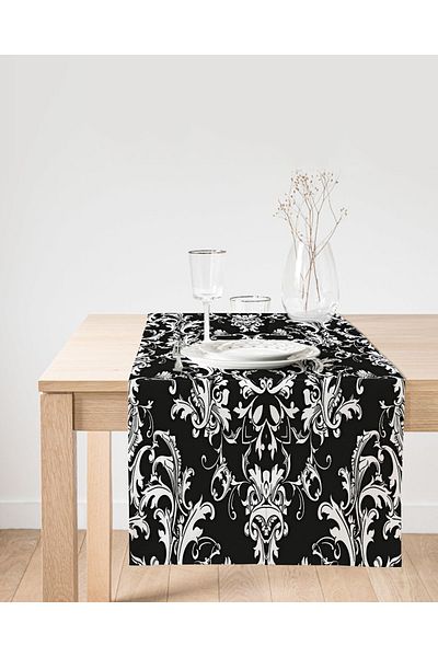 Realhomes Runner modern din piele intoarsa cu imprimare digitala cu design special
