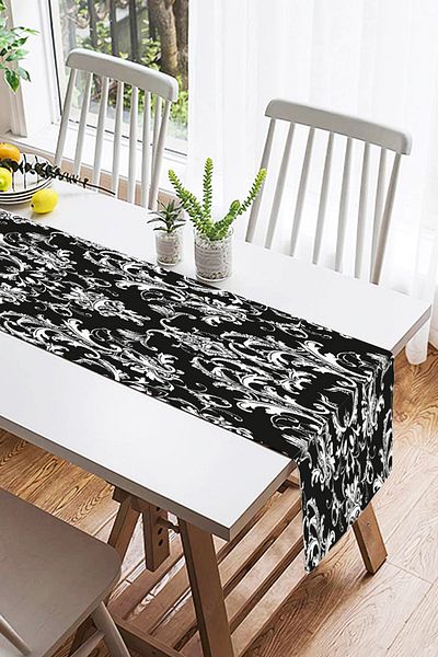 Realhomes Runner modern din piele intoarsa cu imprimare digitala cu design special
