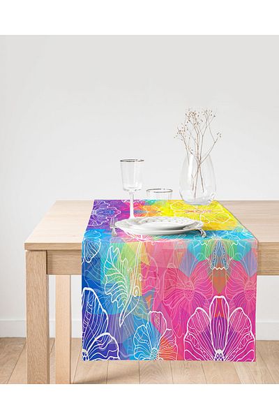 Realhomes Fluture colorat Design special imprimat digital Alerg modern din piele intoarsa