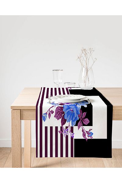 Realhomes Alerg din piele intoarsa cu linie violet si design Black Harmony