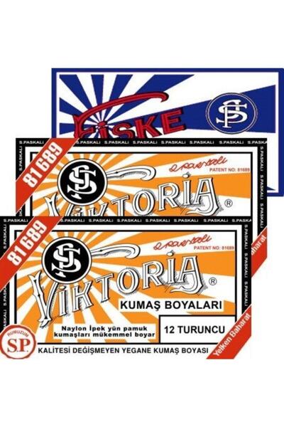 Viktoria Turuncu 2pk+fiske Sabitleme 1pk Kumaş Boyası
