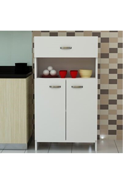 BMdekor Beyaz Çok Amaçlı Dolap