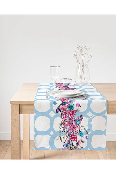 Realhomes Ivy Flower Pattern Suede Runner