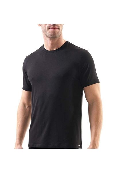 Blackspade Men's Black Silver Men's O Neck T-Shirt 9306