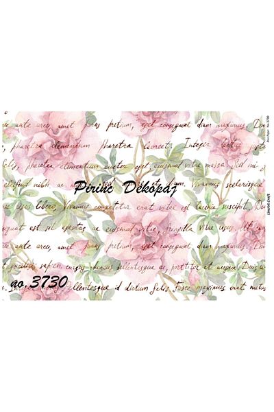 LİNEART Brass Decopage Paper No:3730