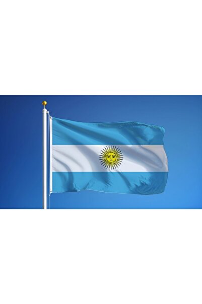 ÇELİKONLİNE Arjantin Gönder Bayrağı Raşel Kumaş (50 X75 Cm)