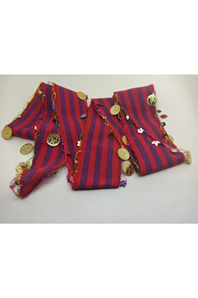 Keşan Πολύχρωμη μπαντάνα Μαύρης Θάλασσας με λιρά και χάντρες