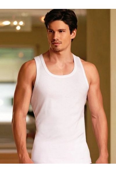 Berrak White 6 Pack Men's Undershirt