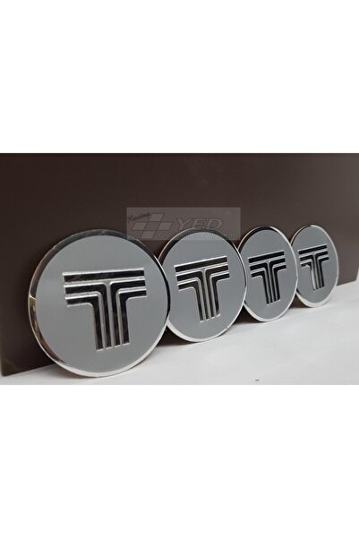 DURU DORUK Jant Göbeği Arma Tofaş 60mm 4lü Silver Alüminyum Yapıştırma