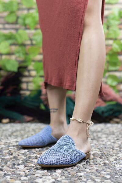 Riccon Papuci albastri pentru femei 001202