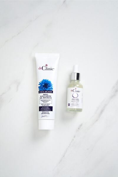 Dr. Clinic Cilt Bakım Seti (mavi Kil Maske+collagen Serum)