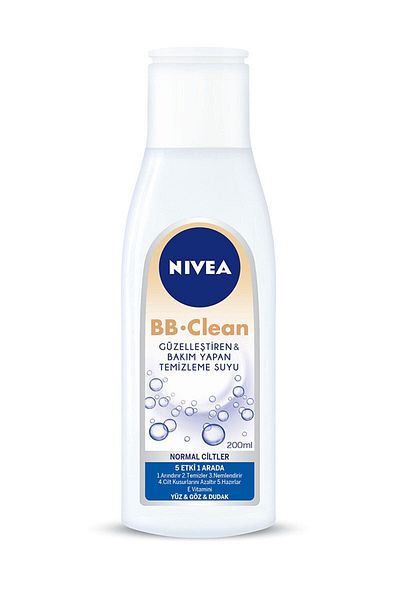 NIVEA Bb Clean 5 Effect Cleansing Water for Face & Eye 200 Ml
