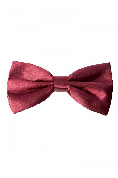 DeepSEA Papion clasic din satin uni burgundy pentru bărbați