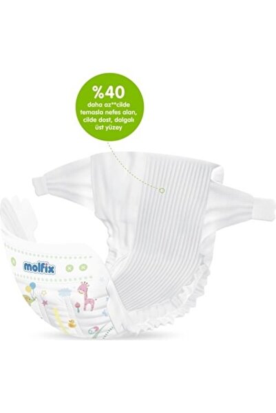 Molfix 3-6 Kg 124 Pure&soft Baby Mini Diapers