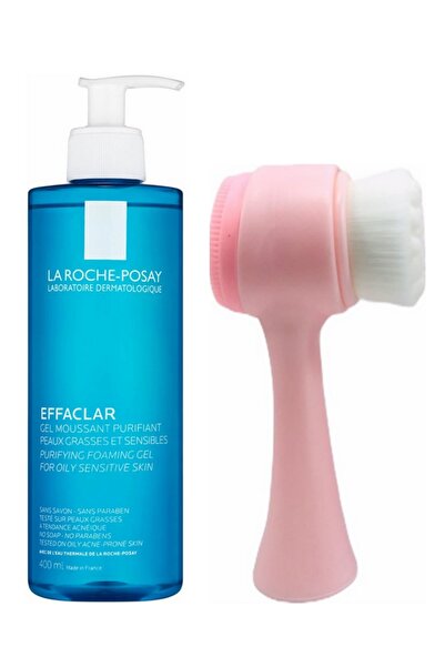 La Roche Posay Effaclar Temizleme Jeli 400 ml ve Pembe Pudrashine Yüz Temizle...