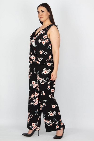Şans Plus Size Jumpsuit - Black - Regular fit