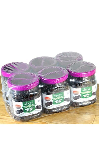İzorya Orta Direk Katkısız Doğal Siyah Yağlı Sele Mut Zeytini 6x900 g