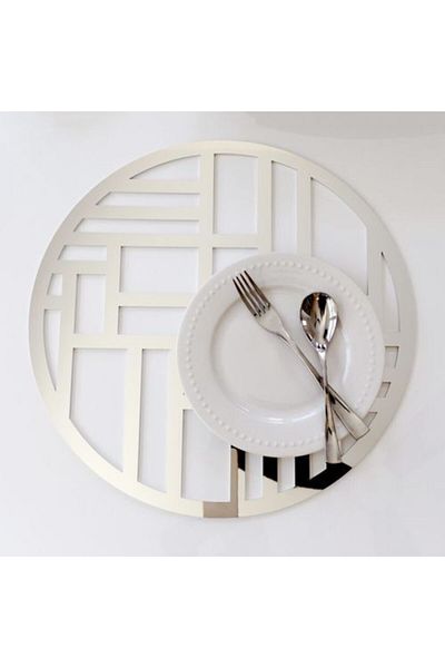 Walldeco Πλεξιγκλάς Ασημί Καθρέφτης Supla