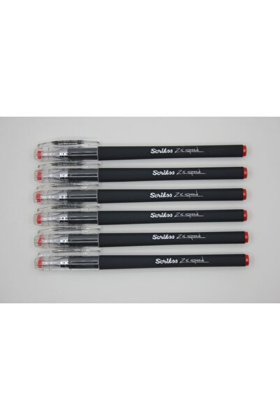 Scrikss Z5 Speed Jel Tükenmez Kalem Kırmızı 0.5mm (6adet)