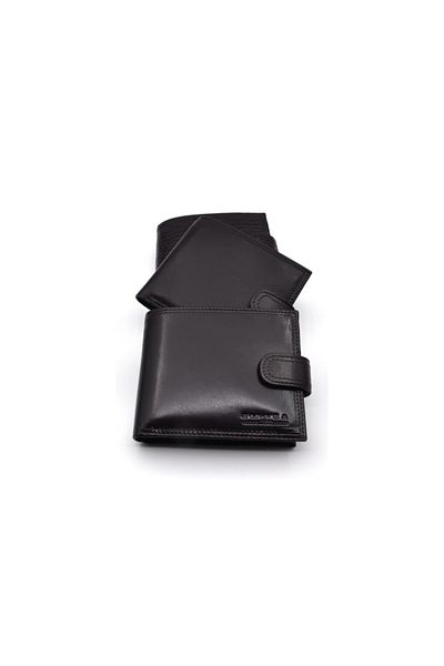 Eminsa Brown Crocodile Genuine Leather Clip Men's Wallet