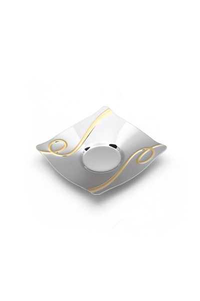 ÖzSa Home Tiamo Inna Gold 304 Quality Tea Plate Set of 12