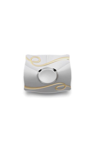 ÖzSa Home Tiamo Inna Gold 304 Quality Tea Plate Set of 12