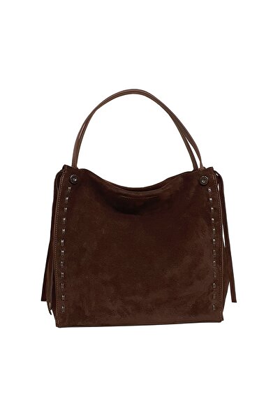 Ysmn حقيبة كتف نسائية من الجلد الطبيعي باللون البني Yc011953DSU03