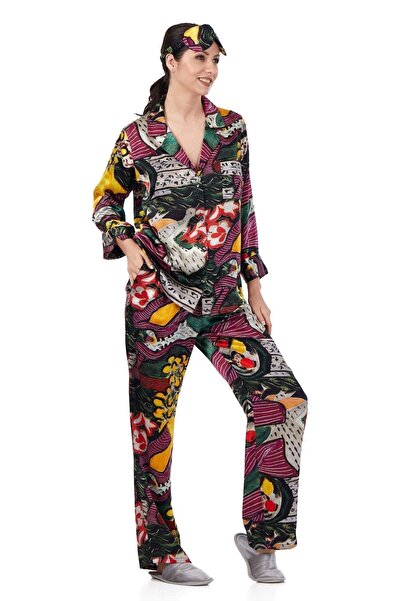 Nomads Felt Silk Shirt Trousers-Pajamas Set| Henri Matisse Purple and Dress| Nomads Felt