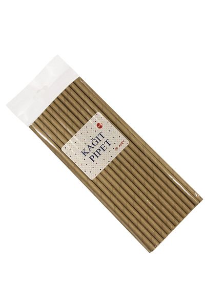 Chuva Paper Straws Kraft 25 Pieces