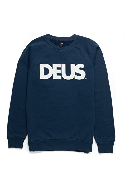 Deus Ex Machina Unisex Lacivert All Caps Crew Sweatshirt