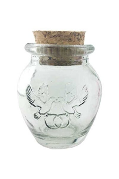 Aker Hediyelik Mantar Tıpalı Minik Cam Şişe 30'lu