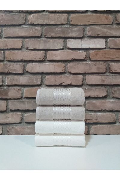 Özdilek Elissa 4-pack Πετσέτα Κρέμα Πέτρα