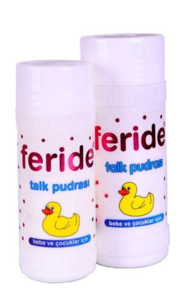 Feride بودرة 75 جرام بودرة تالك للأطفال بودرة أطفال 2 قطعة