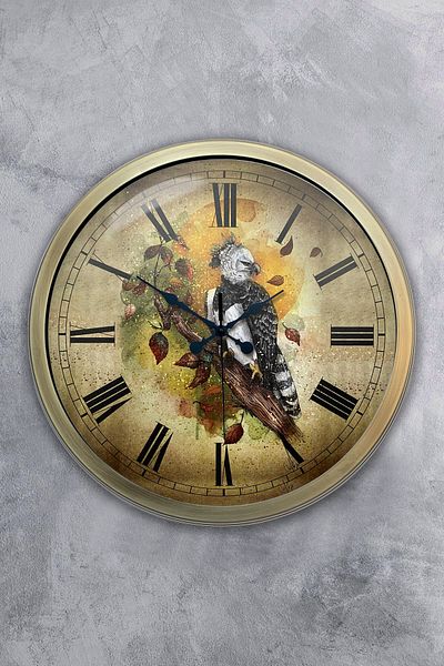 Kasva Concept Gift 40 cm Antique Metal Amazon Wall Clock