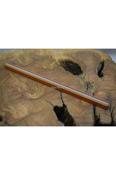 Ağaç Market 9 Renk Gökkuşağı Tesbihlik Çıta 1.1cm X 1.1cm X 26cm