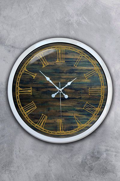 Kasva Concept Gift 40 cm White Metal Roman Wall Clock