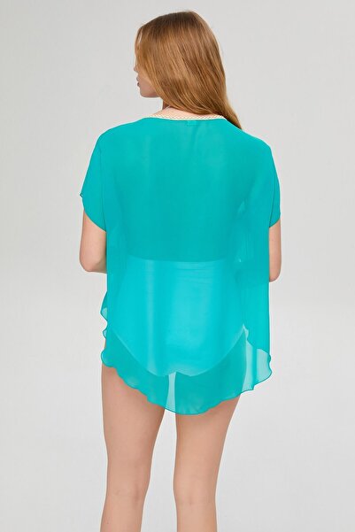 Deafox Λεπτομερής γιακάς με μακριά πλάτη Pareo