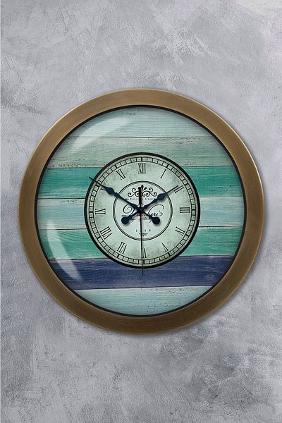 Kasva Concept Gift 36 cm Antique Metal Vintage Wall Clock