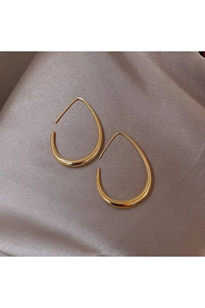 AKCstore Oval Gold Küpe