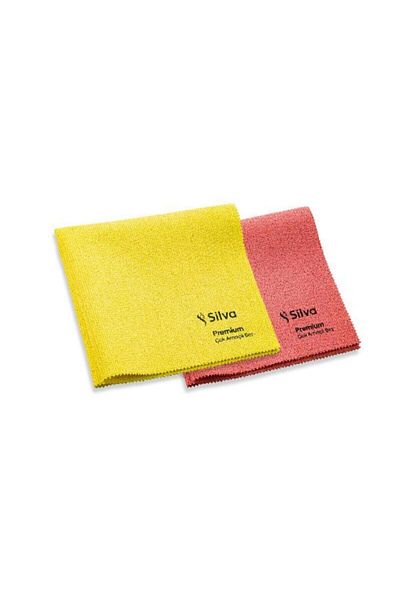 Silva Premium Multi-Purpose Cloth 2-Piece Advantage Set-Fuchsia Yellow