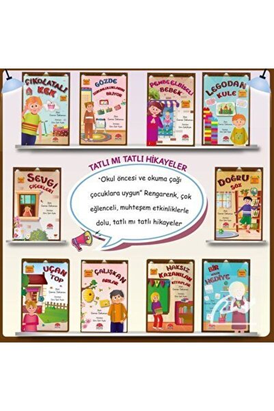 Aktaş Yayıncılık قصص حلوة أم حلوة (مجموعة 10 كتب) عالم الأدب غامزي دوومجر