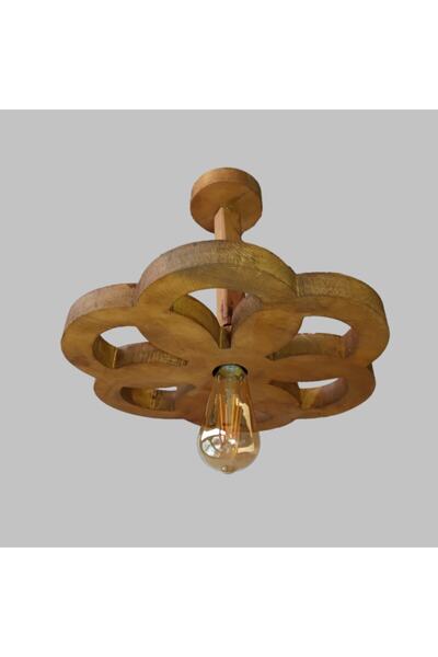 SİMETRİ AVİZE Ahşap Avize