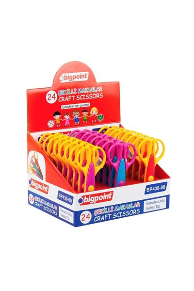 Bigpoint School Scissors Shaped 24-Piece Stand