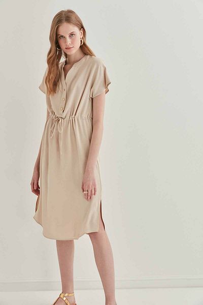 Vitrin Kleid - Beige - Asymmetrisch