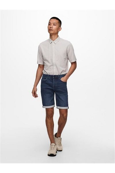 Only & Sons Reg D Blue Jog Shorts für Herren - Relaxed Fit