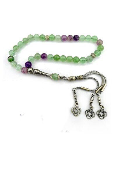 OSMANLI DOĞAL TAŞ Fluorite 33' Πιστοποιημένη Προσευχή από Φυσική Πέτρα