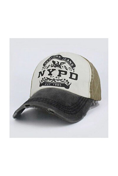 3D Nypd Şapka Cap Şapka Eskitme Tasarım 2019 Model Yeşil