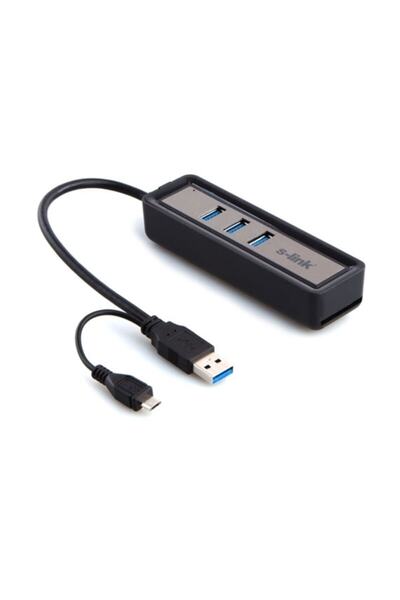 S-LINK Sl-u310 Usb 3.0 To 3 Port Usb 3.0 Kart Okuyucu Usb Çoklayıcı Hub