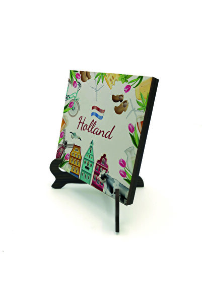 Sadrazam Επιτραπέζια βάση MDF με τυπωμένο σύμβολο Ολλανδίας