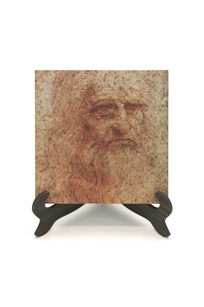 BAKSEPETE Αυτοπροσωπογραφία Leonardo Da Vinci, επιτραπέζια επιφάνεια Mdf 1512